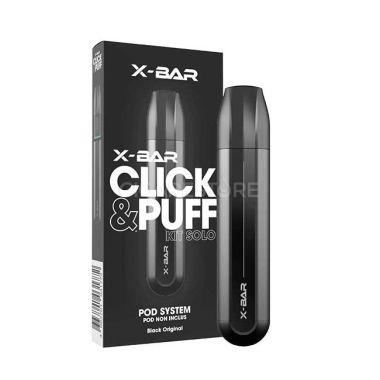 Cigarette électronique X-Bar Click & Puff - Kit solo Black