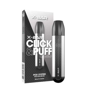 Cigarette électronique X-Bar Click & Puff - Kit solo Silver