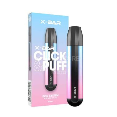 Cigarette électronique X-Bar Click & Puff - Kit solo Sunset